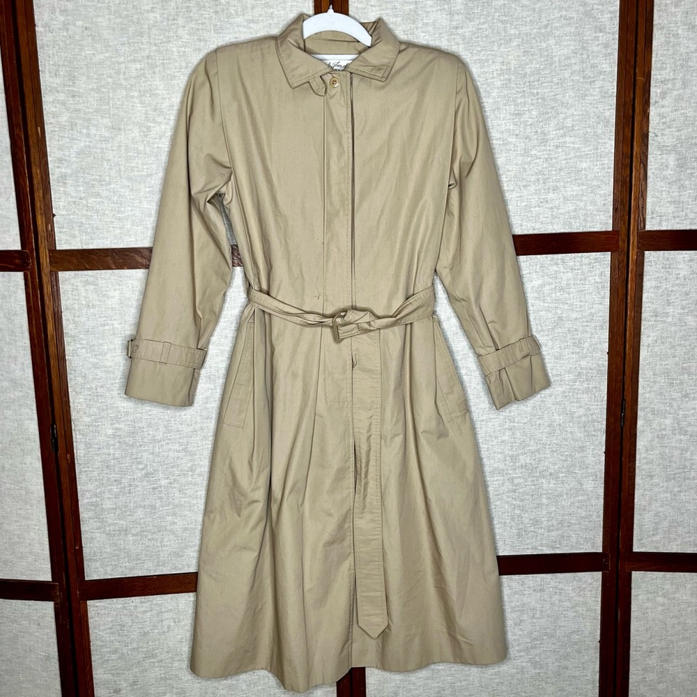 Vintage Lewis & Thos. Saltz Drizzle Tan Women’s Trench Coat